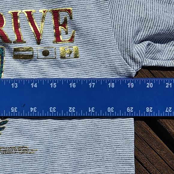 Vintage 1992 Beverly Hills Rodeo Drive T Shirt Belton Size Medium Single Stitch - Picture 5 of 7